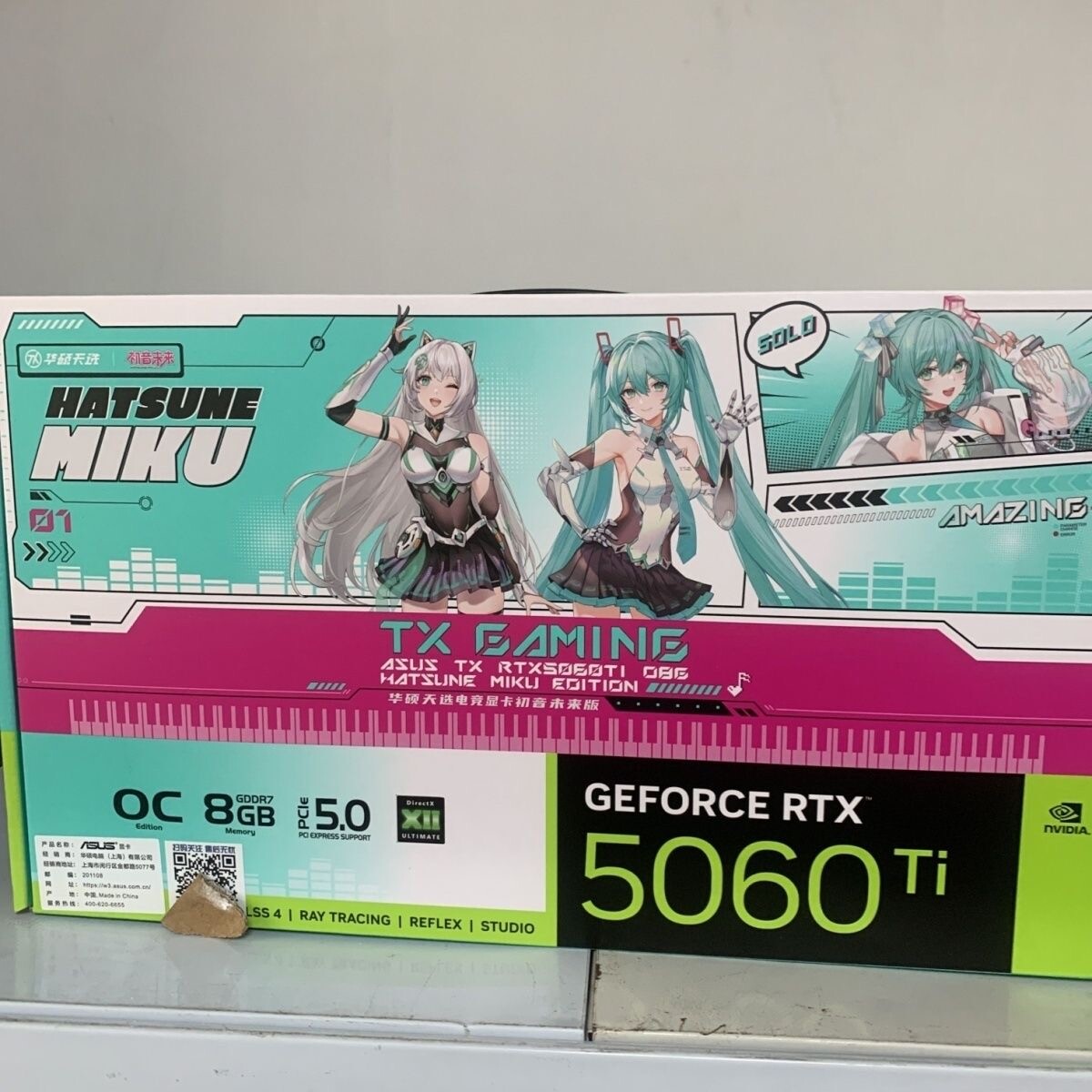 For ASUS TUF TX-RTX 5060 TI O8G Graphics Card Hatsune Miku Edition Gaming 2K