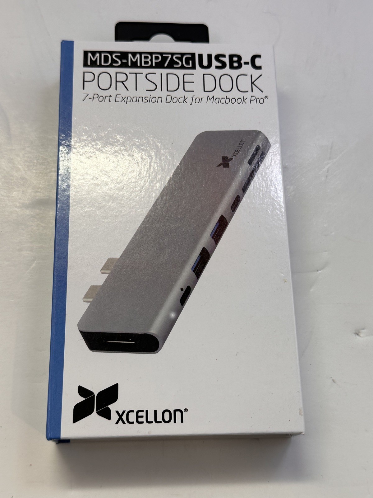 Xcellon MDS-MBP7SG USB-C 7-Port Expansion Dock for MacBook Pro  Air  Space Gray 