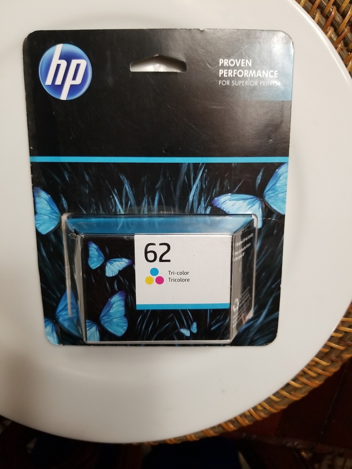 Genuine HP 62 Tri-Color Ink Cartridge C2P06AN Exp07- 2023 New & Sealed