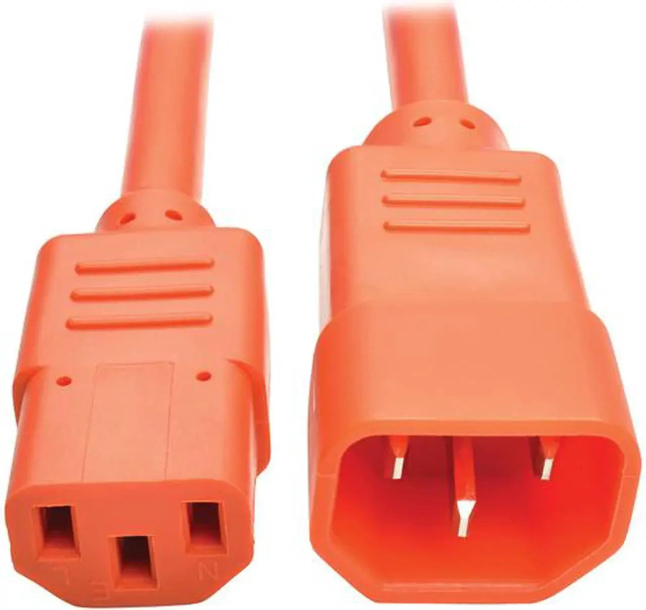 Tripp Lite 3F C14 To C13 Power Extension Cable Orange Model P004-003-AOR