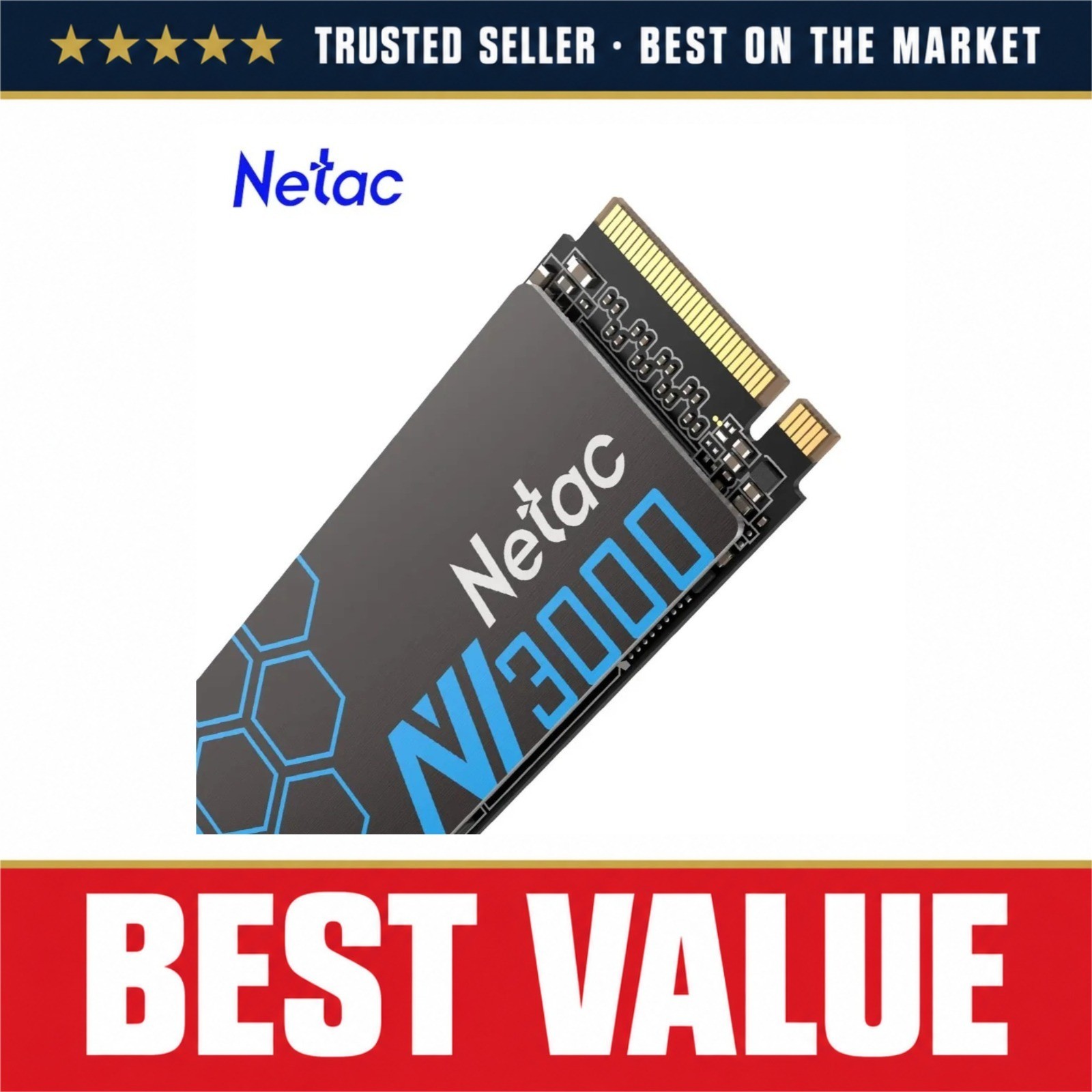 Netac NV3000 NVMe SSD M.2 2280 PCIe 3.0 Internal Solid State Drive