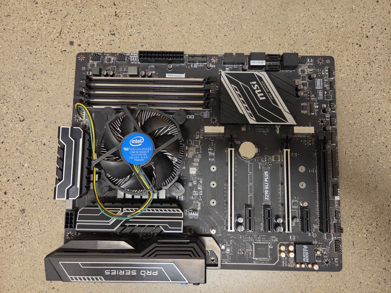 MSI Z270 SLI Plus LGA 1151 Motherboard + Intel Celeron G3900 w/ CPU Cooler
