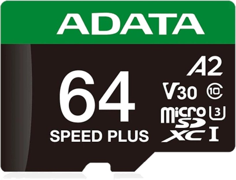 ADATA MicroSDXC SPEED PLUS 64GB UHS-I V30 A2 Memory Card