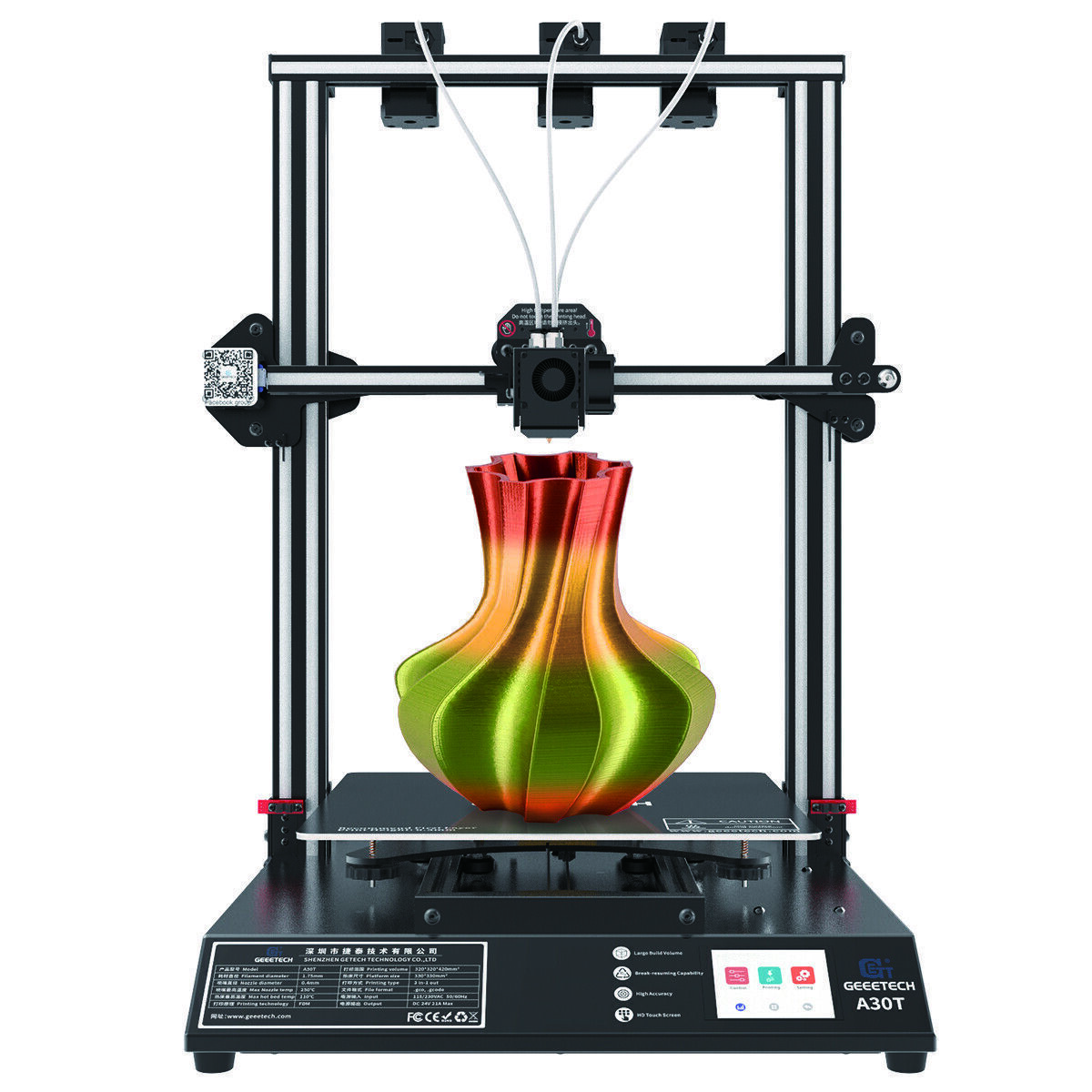 3D Printer Geeetech A30T Large 3 in 1 out Mix Hotsale 3D Printer Triple Extruder