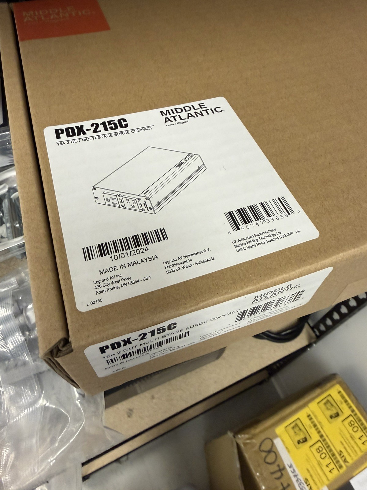 Middle Atlantic PDX-215C-SP NEXSYS 2 Out 15A Compact Power Surge Protection (S24