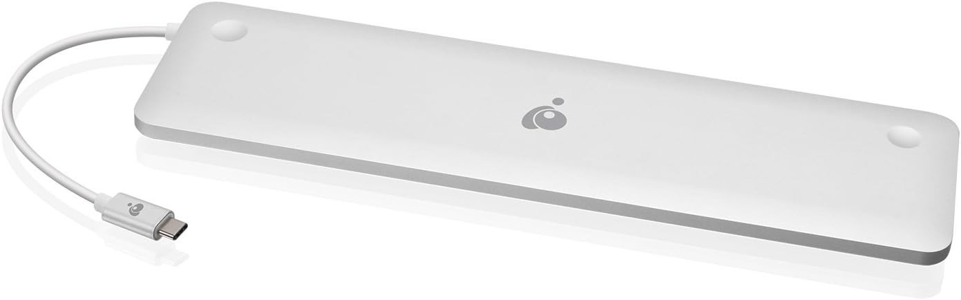 IOGEAR USB-C Ultra-Slim Dual Display Docking Station w/Pwr Pass-through, GUD3C02