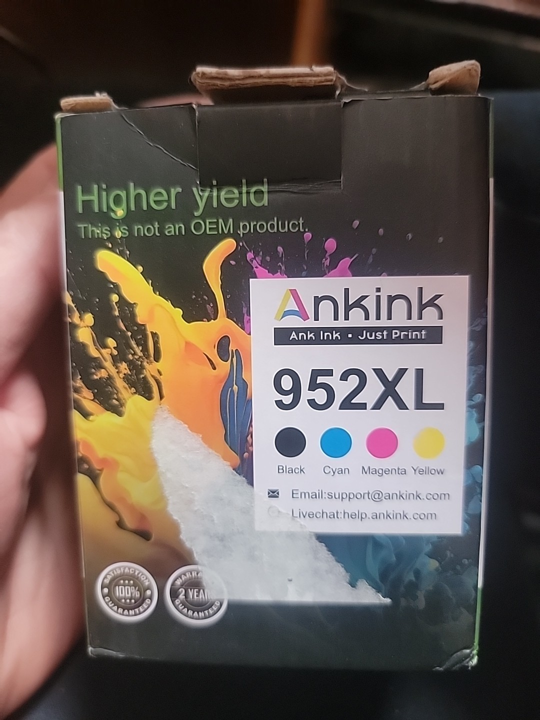Ankink 952XL Ink Cartridges 4 Pack Compatible HP OfficeJet Pro 8720 8740