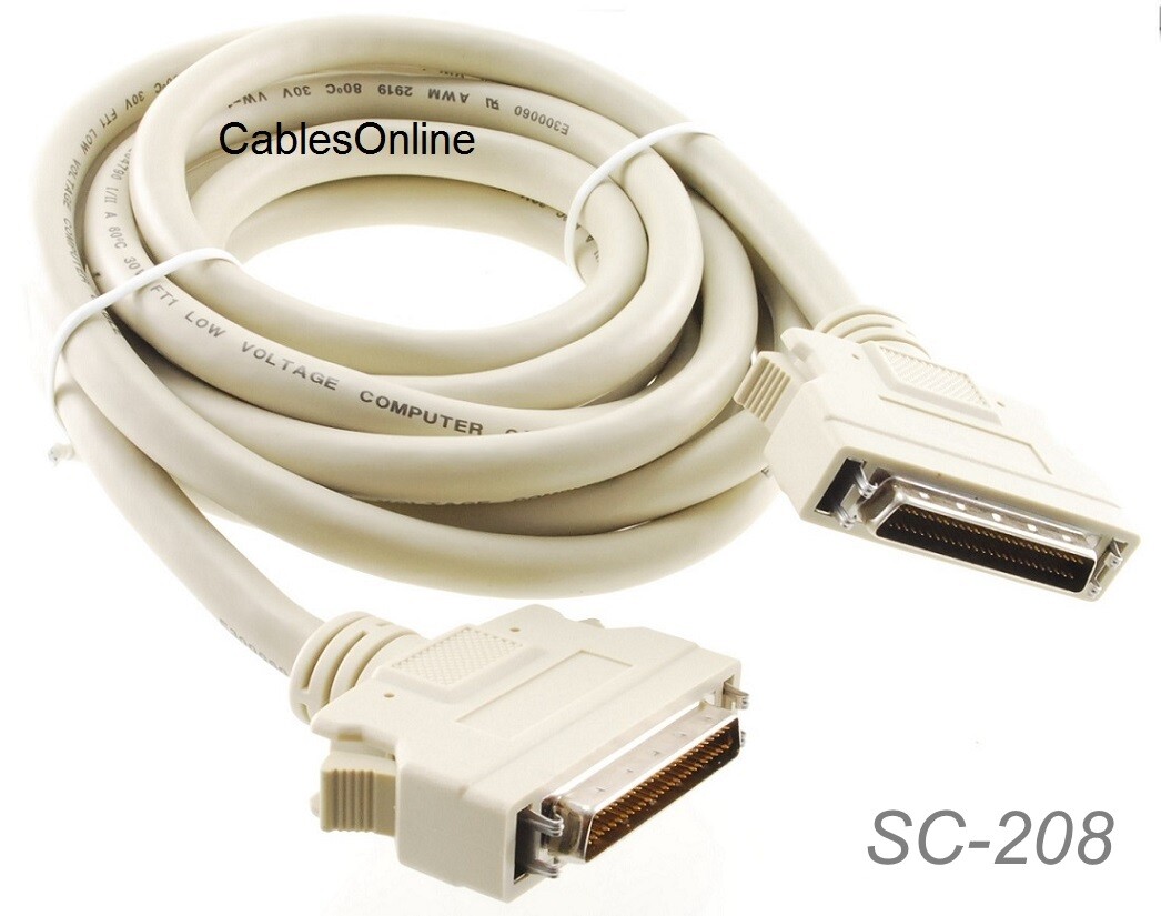 6ft SCSI-2 (HPDB50) Male to SCSI-2 (HPDB50) Male Cable, CablesOnline SC-208