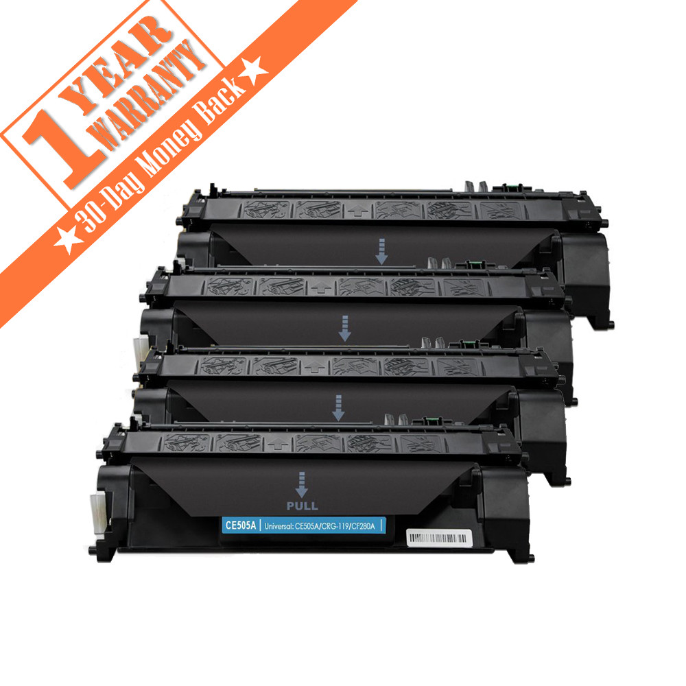 4 PK CE505A 05A Generic Toner Cartridge for HP Laserjet P2035 P2035n P2055 dn