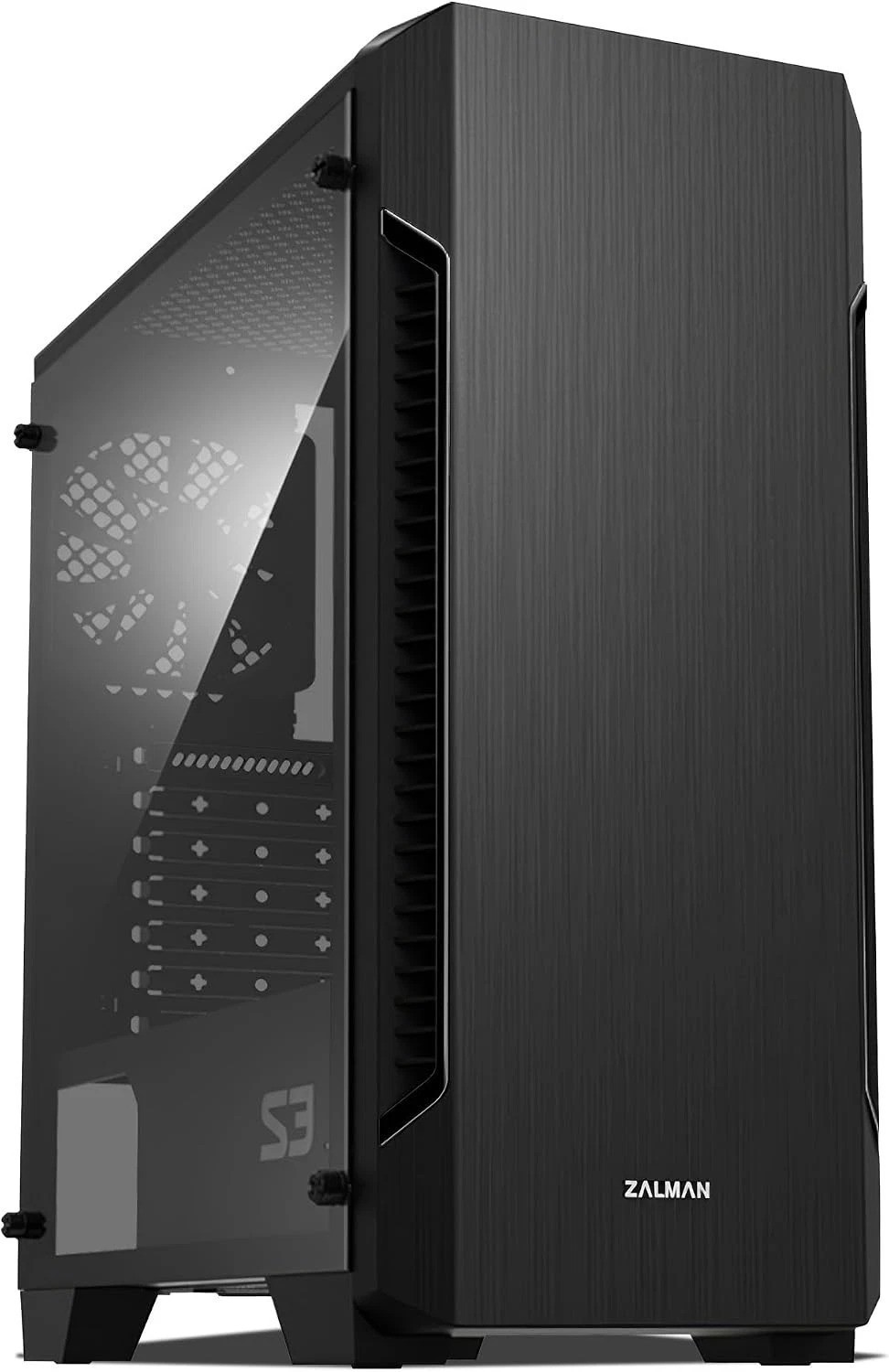 Elegant S3 ATX Mid-Tower Case: Acrylic Window & Optimized Airflow Design