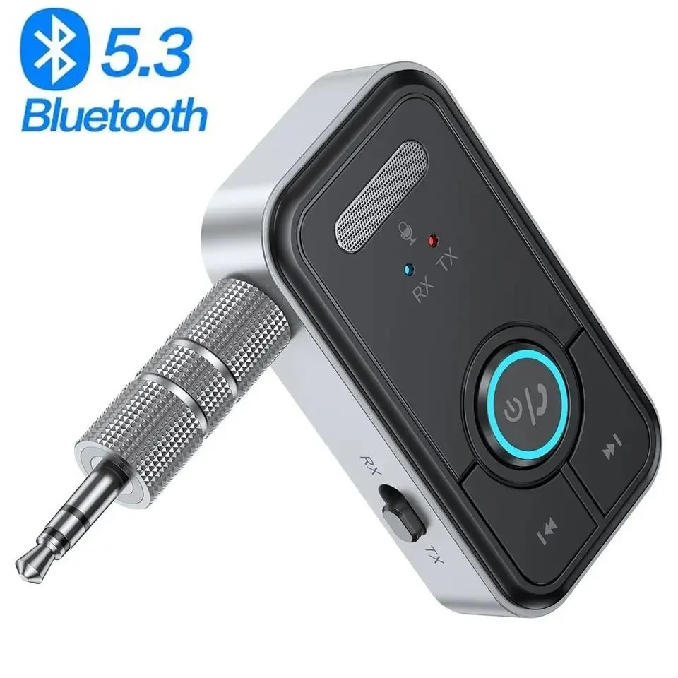 Bluetooth 5.3 Transmitter Receiver AUX 3.5mm Wireless Adapter Car Headphones