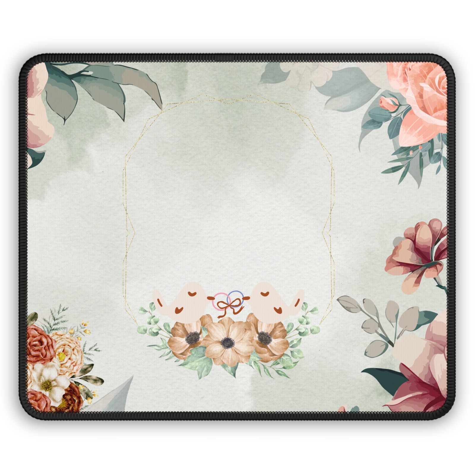 Floral Gaming Mouse Pad, Gamer Gift, Computer Desk Decor, Unique Mouse [...]