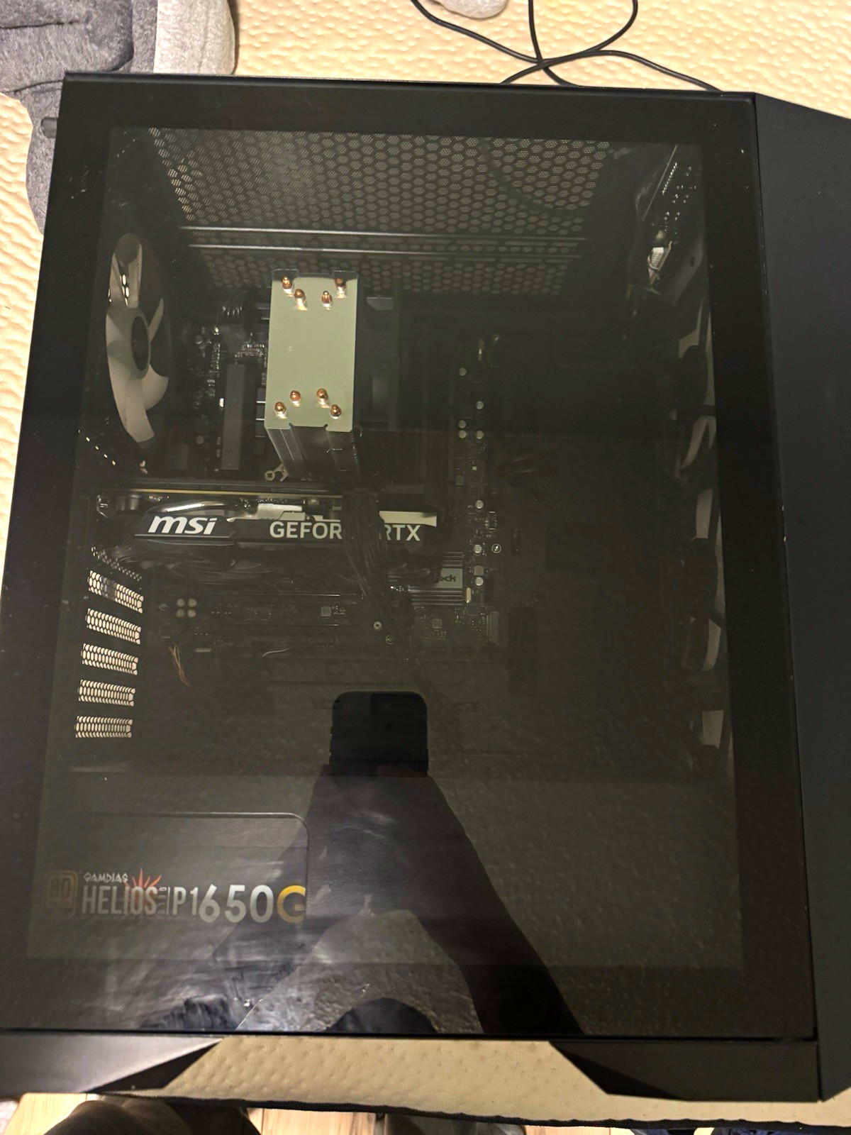 Skytech Gaming Chronos ATX Mid Tower Case Black Tempered Glass Side, 650W PSU