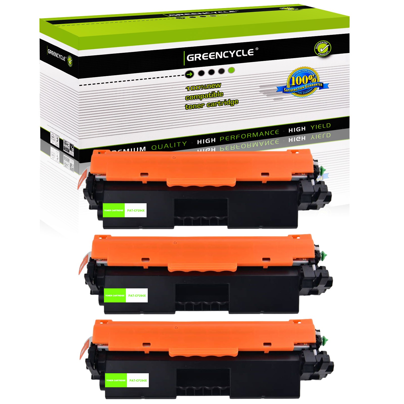 GREENCYCLE 3 Pack CF294X 94x Toner Cartridge For HP 94a Pro MFP M149fdw M148fdw