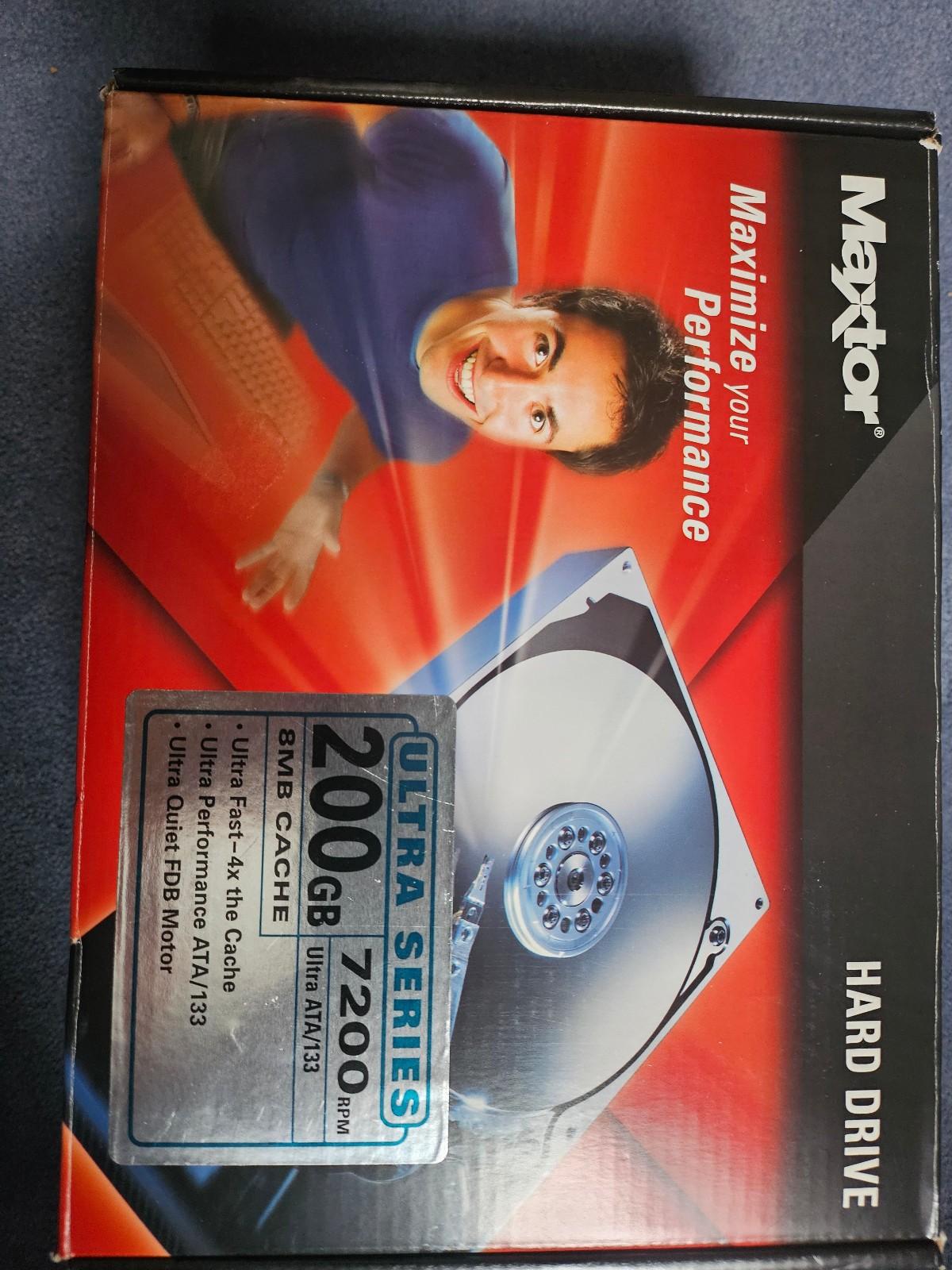 NEW Maxtor 200GB Hard Drive 7200 RPM 8MB Cache Ultra ATA/133 DiamondMax Sealed