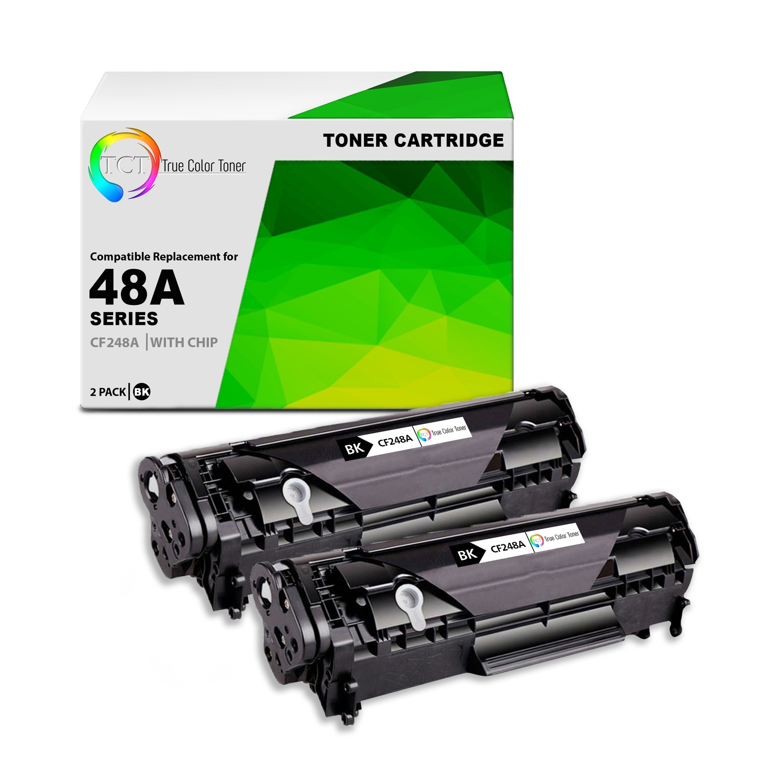 2Pk TCT CF248A 48A For HP Premium M15a M15w MFP M28w Compatible Toner Cartridge