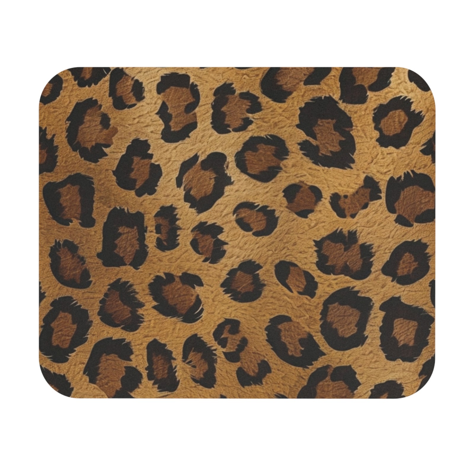 Leopard Print Mouse Pad | Rectangle Animal Print Desk Mat