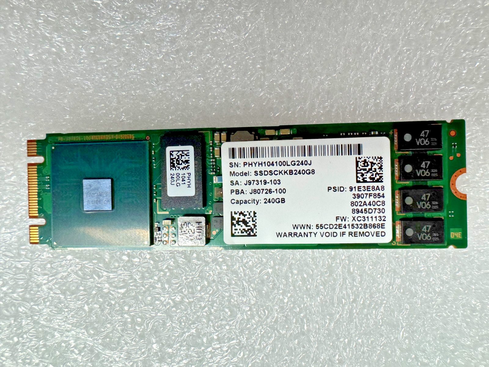 Intel D3 S4510 240GB TLC SATA 6Gbps M.2 2280 SSD SSDSCKKB240G8