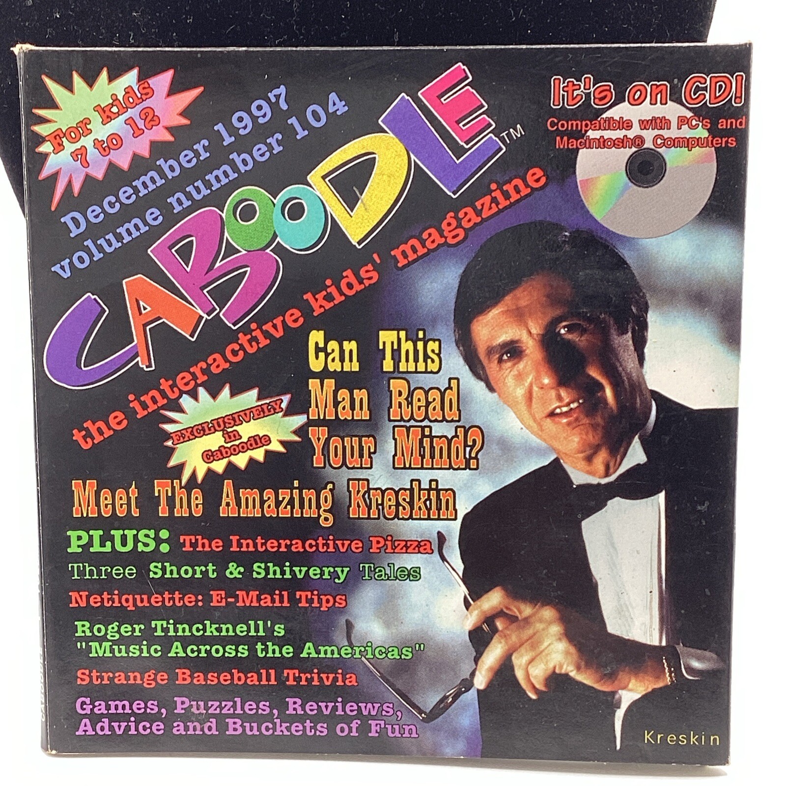 Caboodle Interactive Kids’ 1997 Meet The Amazing Kreskin Macintosh Compatible CD