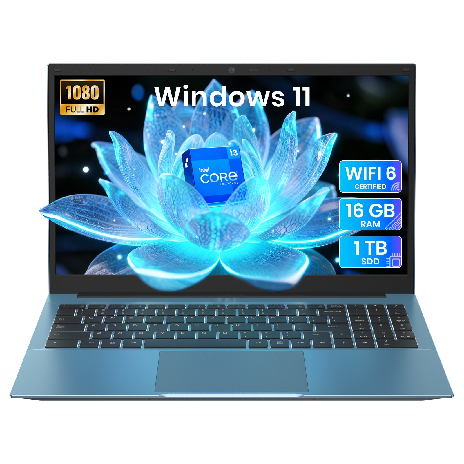 2026 NEW SGIN 15.6" Laptop Win11 Intel i3 16GB RAM 1TB SSD Wi-Fi 6 RJ45 USB-C