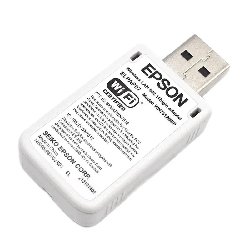 Genuine Epson ELPAP07 Projector Wireless LAN Adapter -compatible models inside-