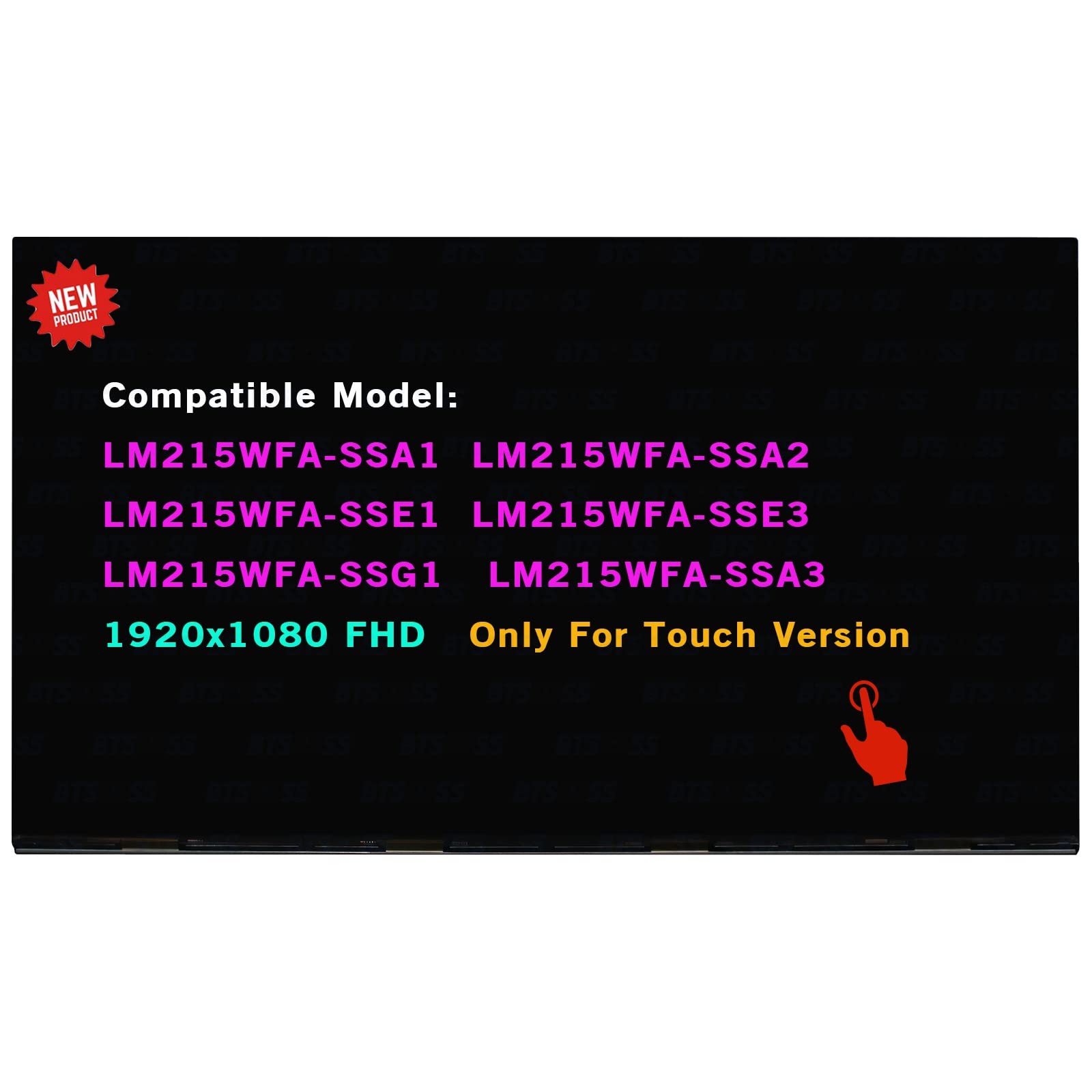 Replacement 21.5" for LM215WFA-SSA1 LM215WFA-SSA3 LCD Touch Screen Display Panel