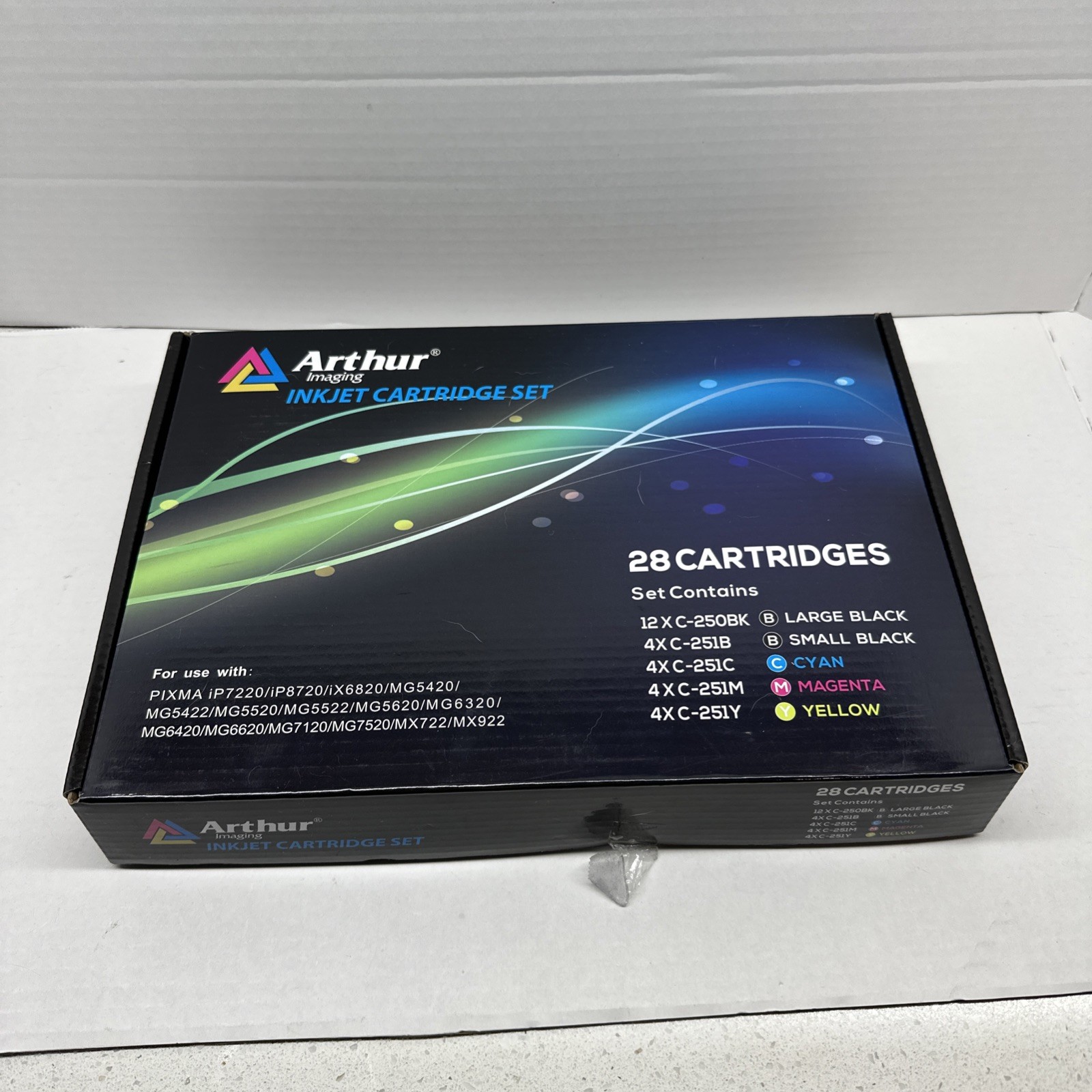 Arthur Imaging Ink Cartridge Replacement for Canon Pixma 27 Pack C-250BK + Color