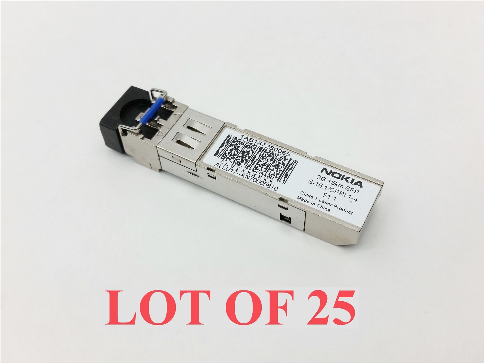 LOT 25 Nokia Alcatel Lucent 1AB187280065 3G 16km SFP S-16.1 CPRI 1-4 Transceiver