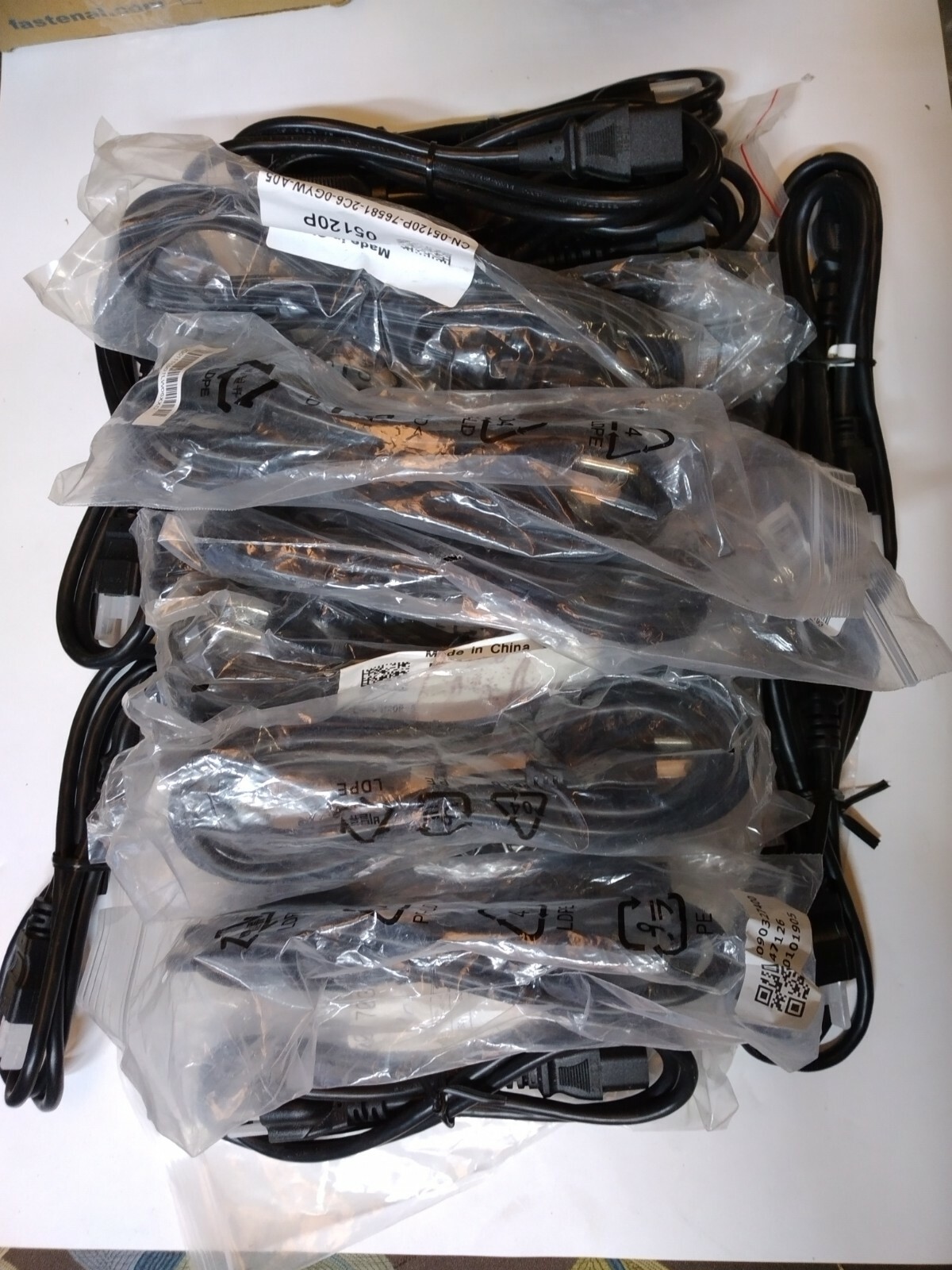 Lot of 28 New Power Cables Various Sizes