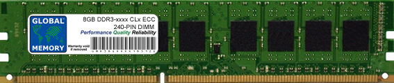 8GB DDR3 1066MHz PC3-8500 240-PIN ECC UDIMM MEMORY RAM FOR SERVERS/WORKSTATIONS