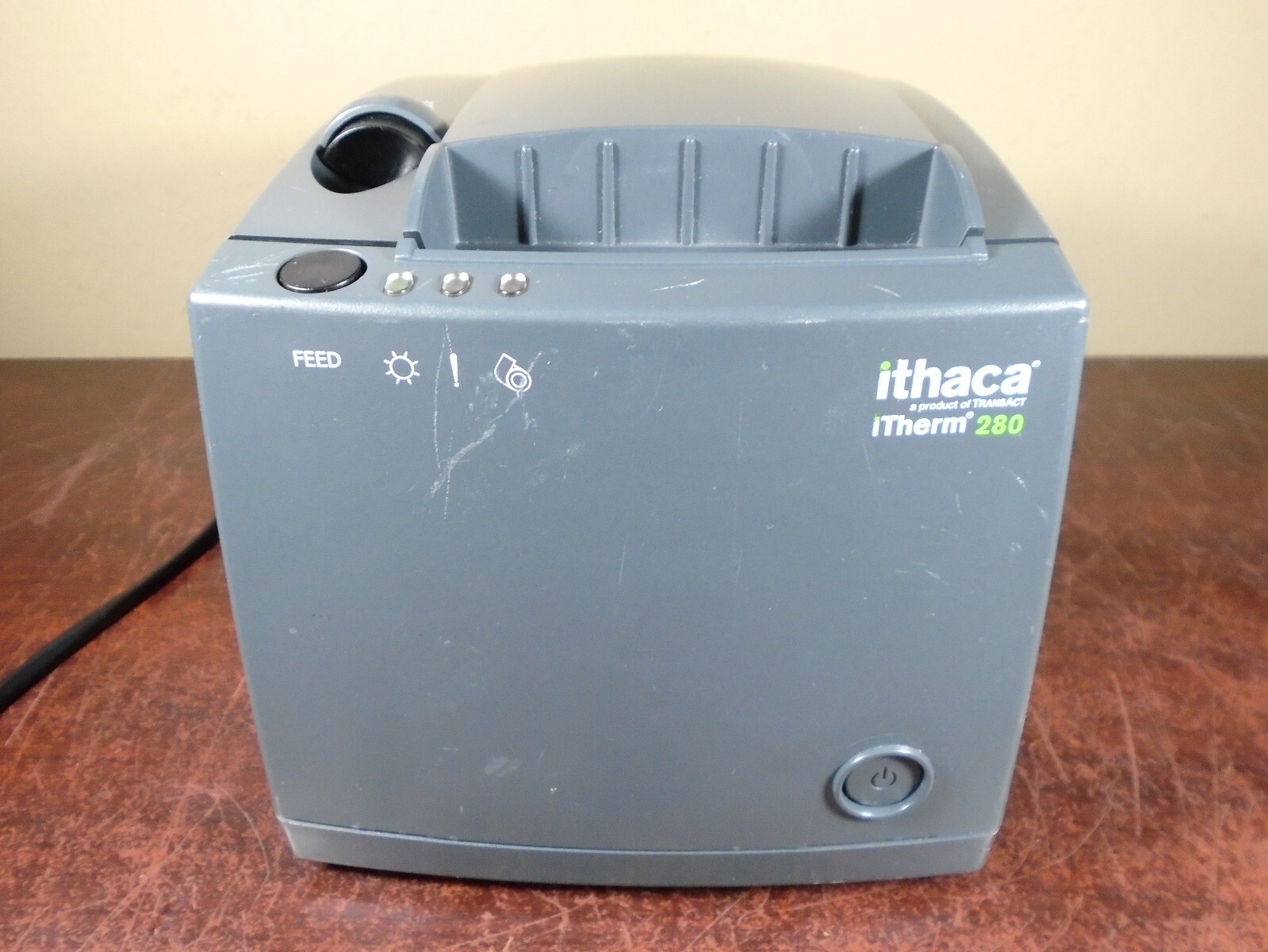 ITHACA iTHERM 280 THERMAL PRINTER MOD 280-S TRANSACT cosmetic flaws TESTED WORKS