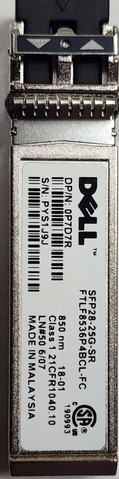 BrandNEW Dell SFP28-25G-SR-85C HHHHC FTLF8536P4BNL  25GE Ethernet 019-078-056