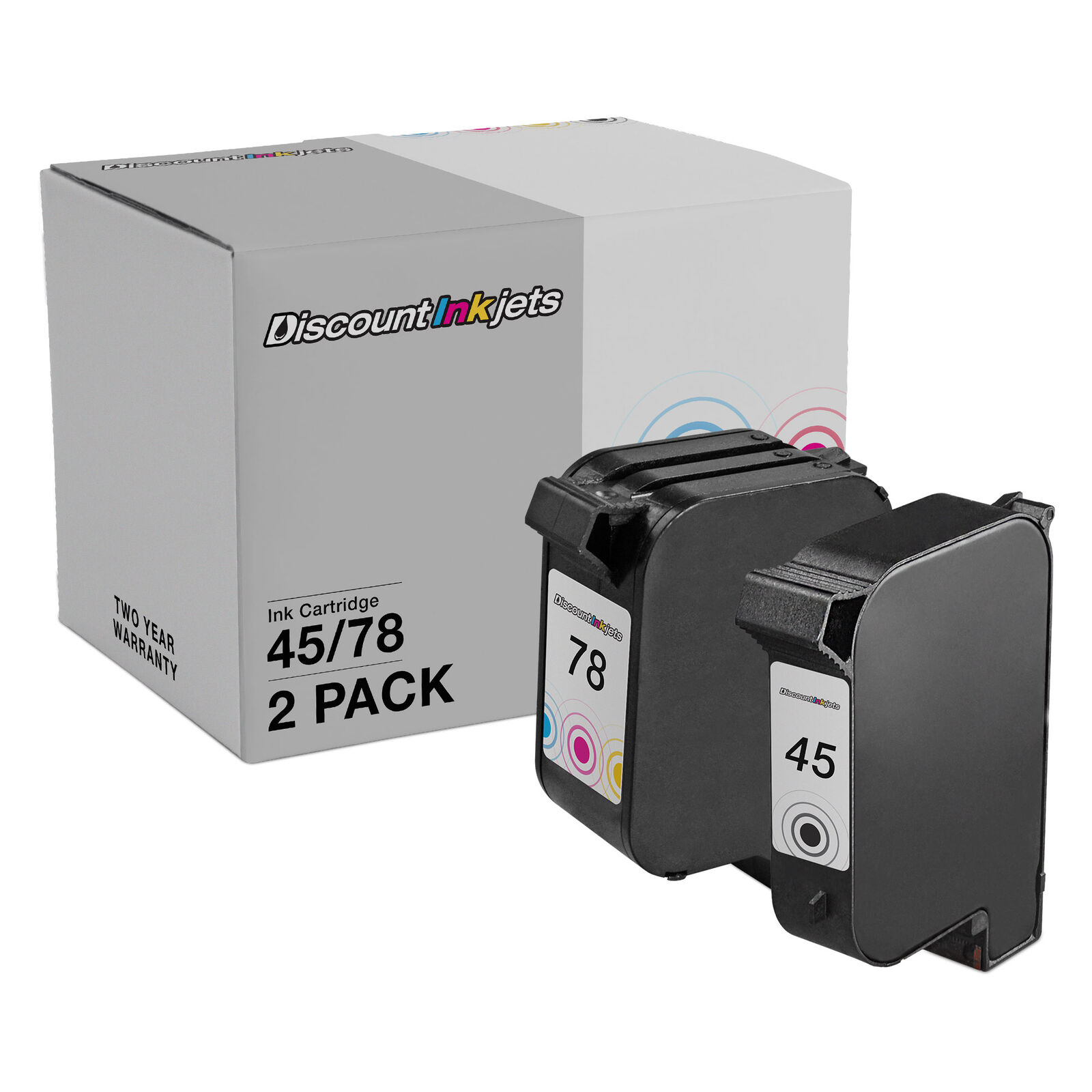 2 pack 45 78 51645A Black & Color Printer Ink Cartridge for HP Deskjet 930 930c