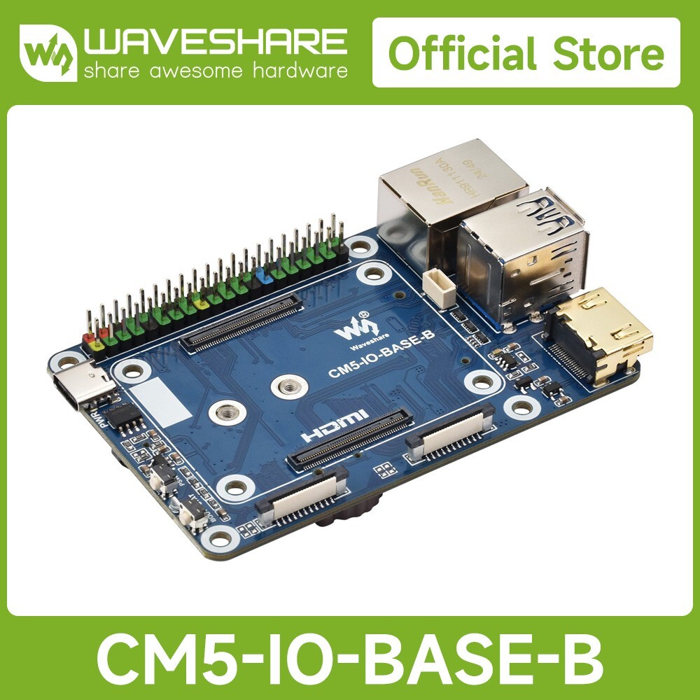 Waveshare Mini Base Board (B) designed for Raspberry Pi Compute Module 5