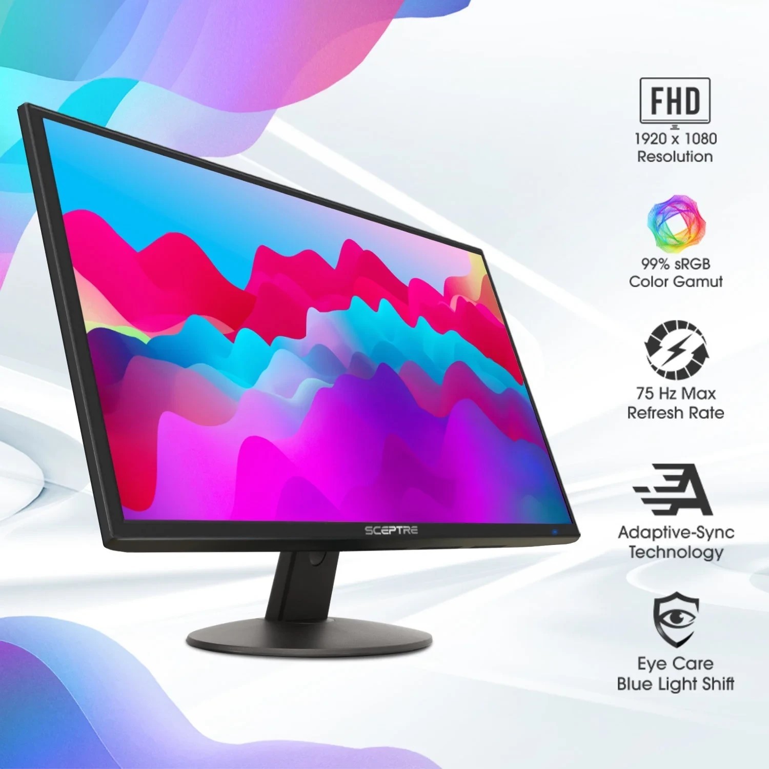 Sceptre 24" LED Monitor Ultra Slim Full HD 1920 X 1080 75Hz Blue Light HDMI