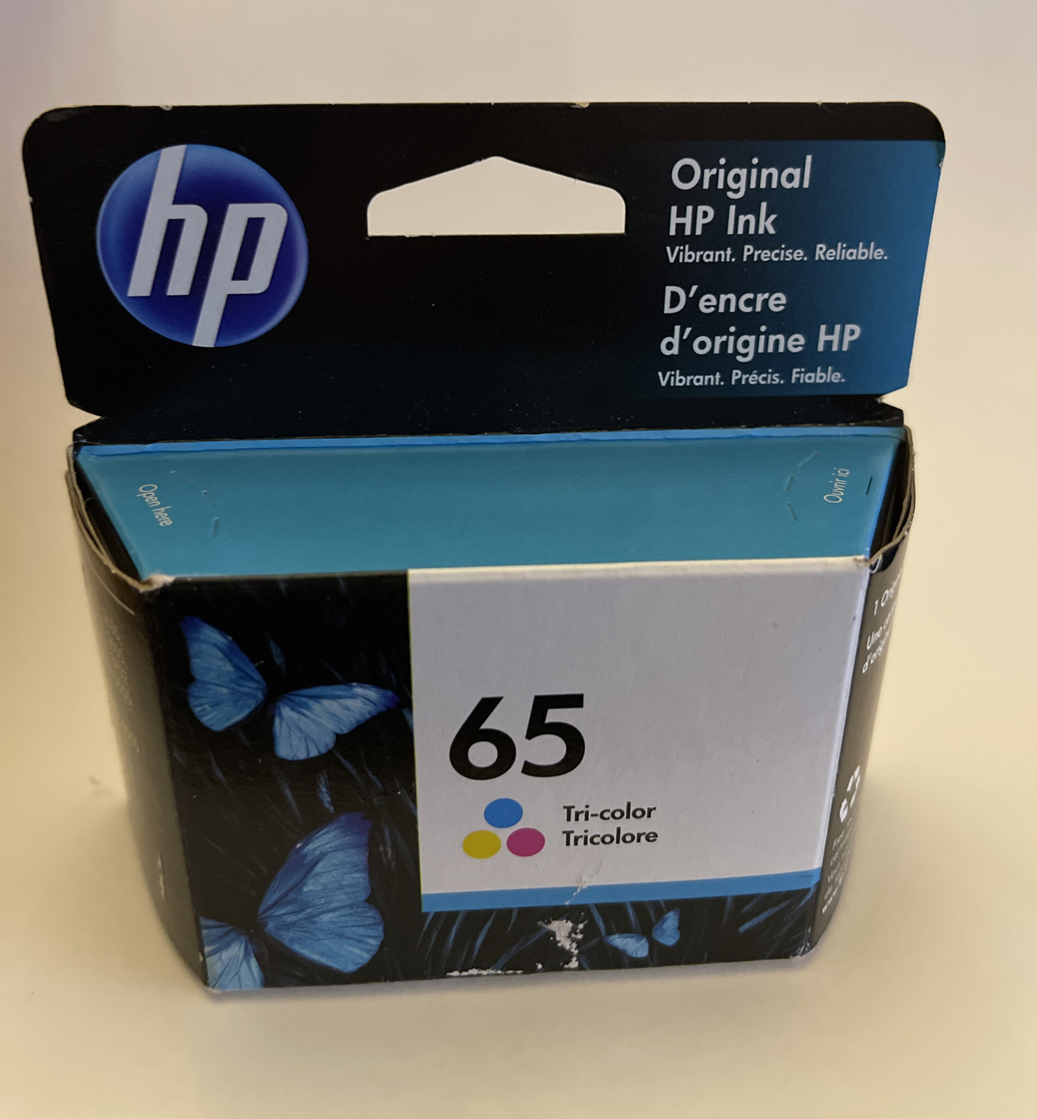 Sealed GENUINE HP 65 Deskjet, Envy, AMP Tri-color ink cartridge