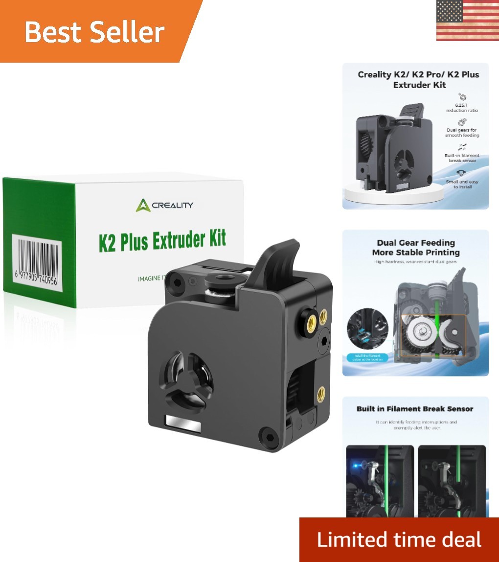 K2 Plus 3D Printer Extruder - Reliable Performance & Easy Maintenance Design