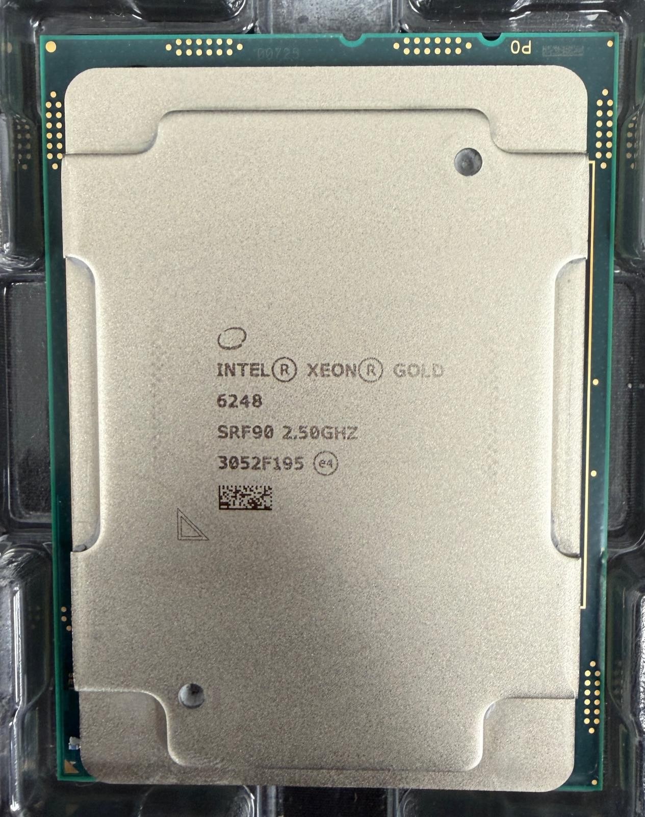 Intel Xeon Gold 6248 CPU 2.50GHz 20-Core 27.5MB 150W FCLGA3647 SRF90 Processor
