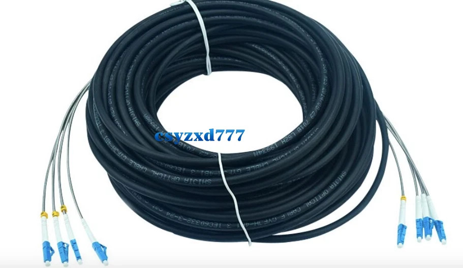 150M Field Outdoor LC-LC UPC 4 Strand 9/125Single Mode Fiber Patch Cord