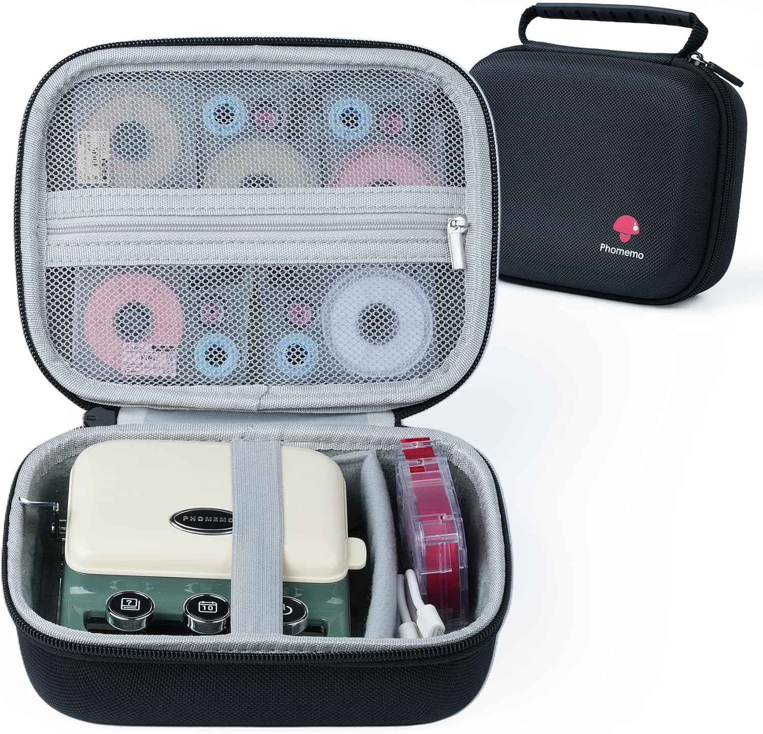 P15 Ribbon Printer Waterproof Storage Case for Bluetooth Label Maker Printer
