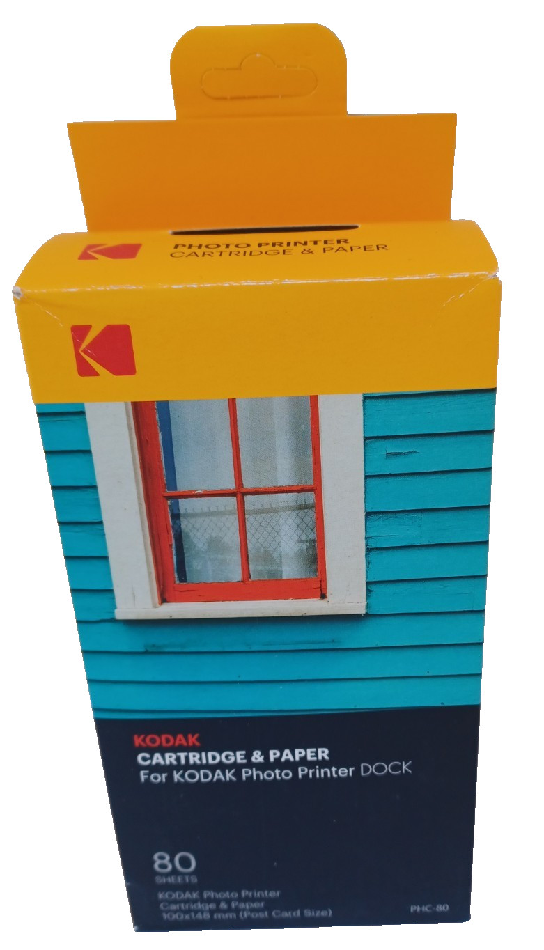 KODAK Dock Plus & Dock Photo Printer Cartridge | PHC-80 | 80 Sheet Pack