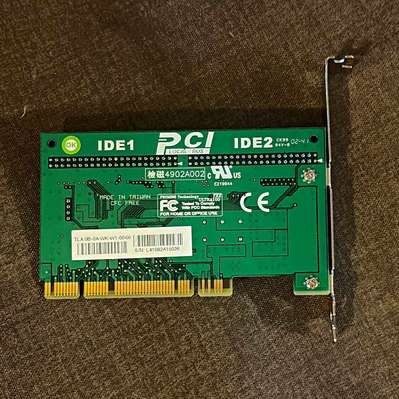 Promise Technology Ultra100 TX2 PCI RAID Controller Card, 2-Port PATA/IDE/EIDE