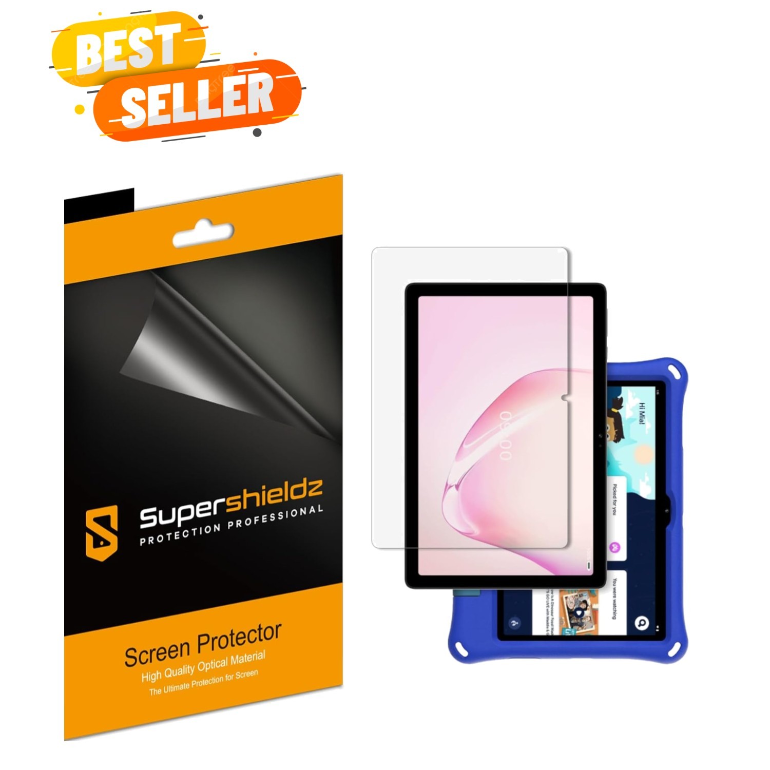 Onn 10.1 Inch Tablet 3-Pack Anti-Glare Matte Screen Protectors - Easy Install