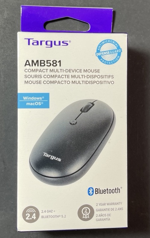Targus Compact Multi-Device Bluetooth Wireless Mouse [ BLACK ] NEW