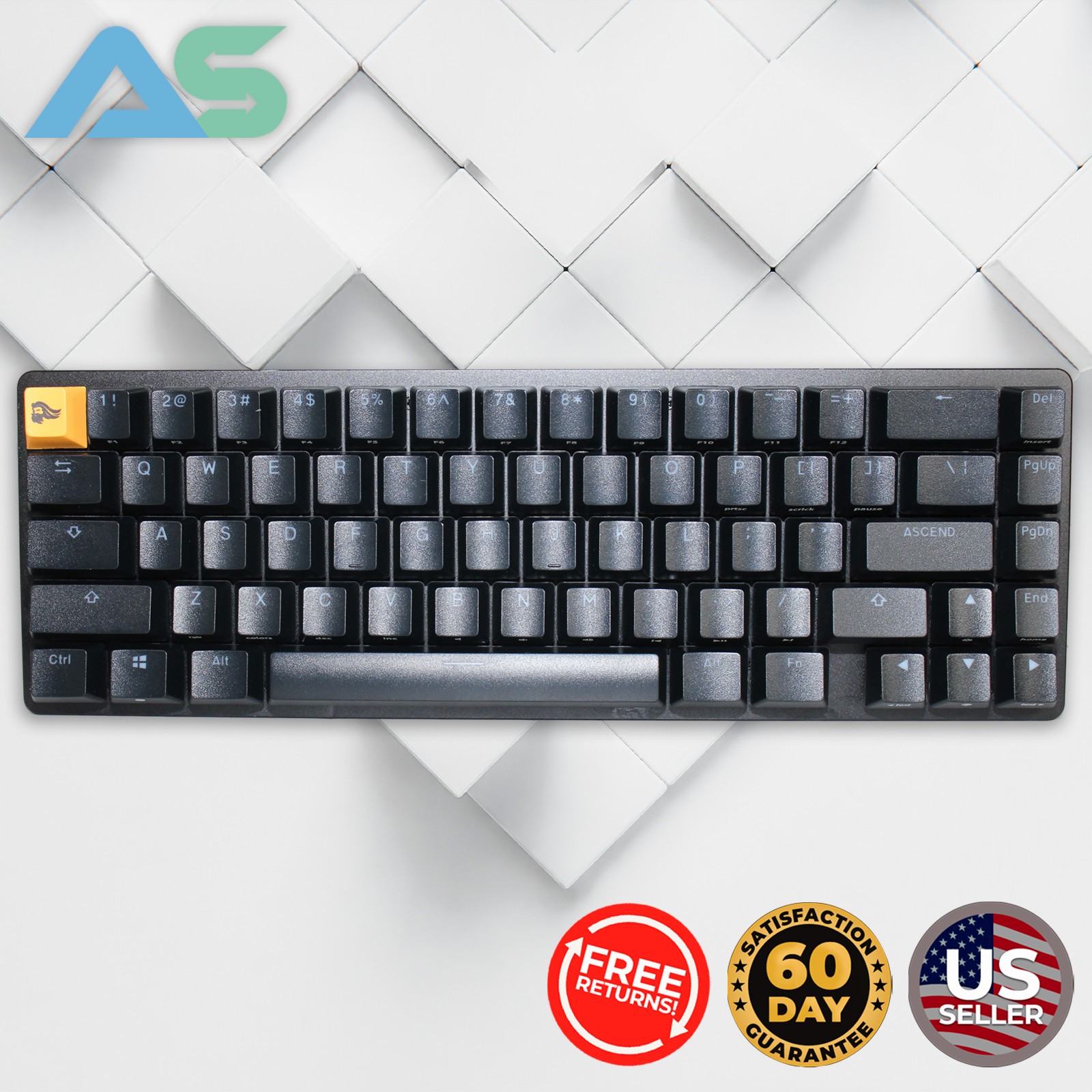 Glorious GMMK 2 Compact 65% Mechanical Gaming Keyboard Doubleshot ABS Keycaps