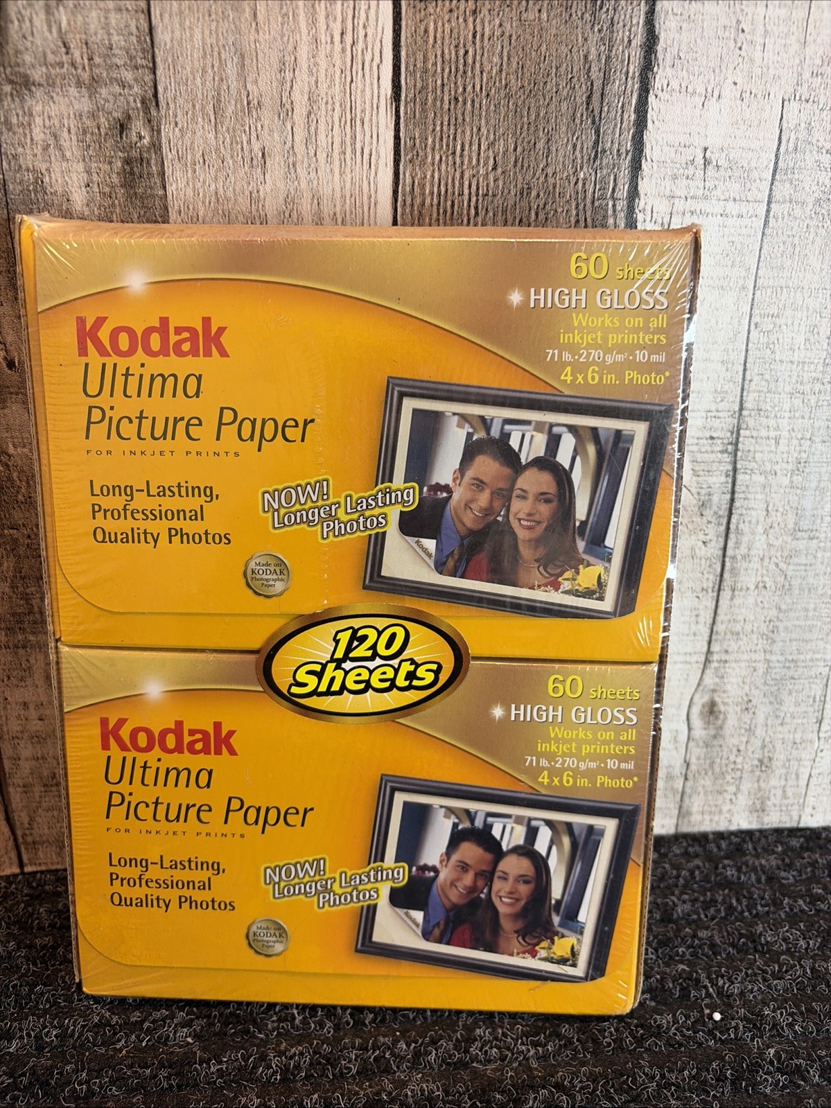 Kodak Ultima Picture Paper 4x6 High Gloss 120 Sheets Inkjet New Sealed