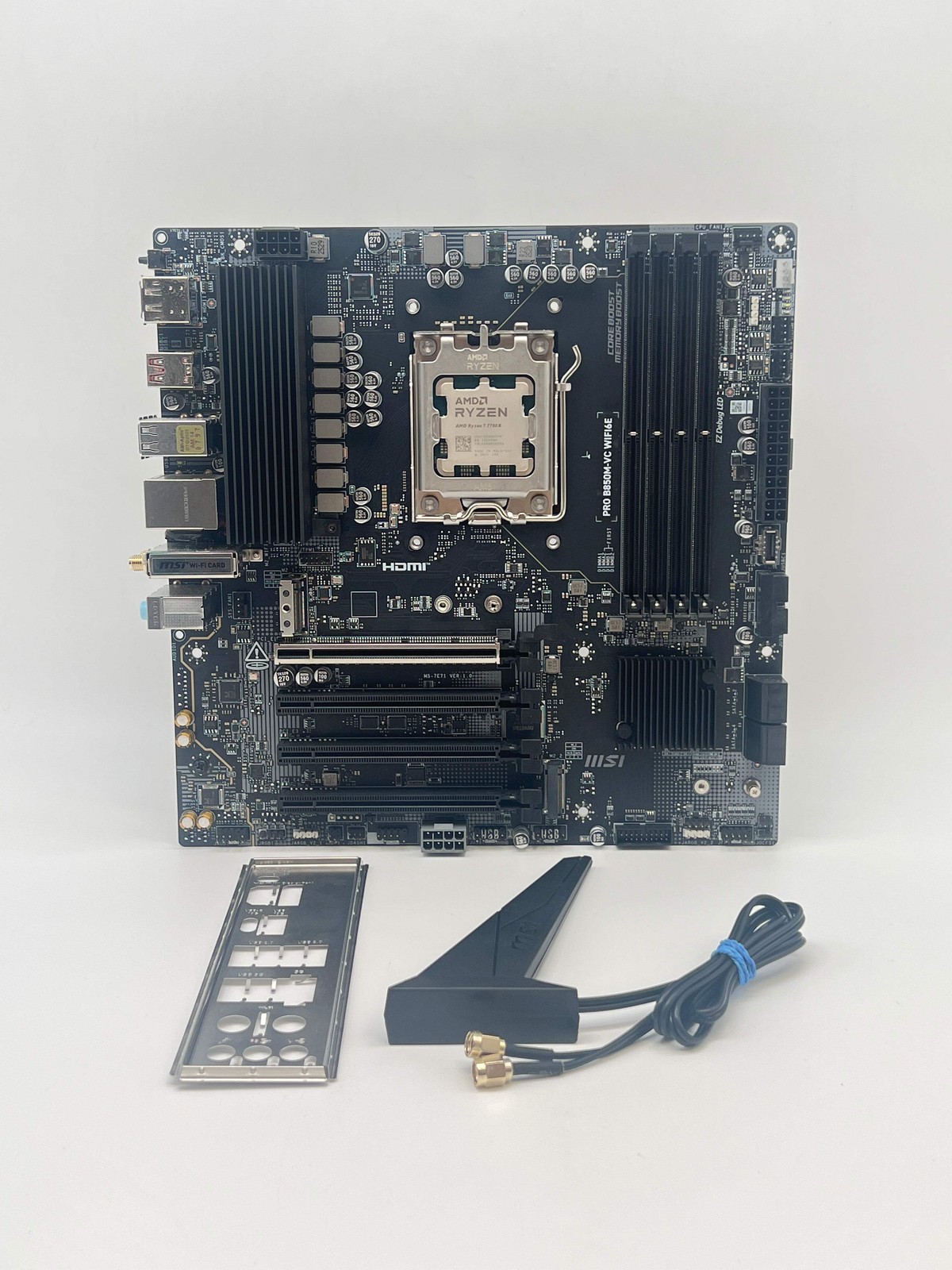 AMD Ryzen 7 7700X 8-Core CPU w/ MSI PRO B850M-VC WIFI6E Motherboard