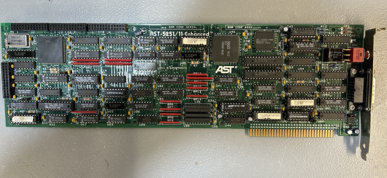 AST 5251/11 Enhanced 8 Bit  Expansion Card
