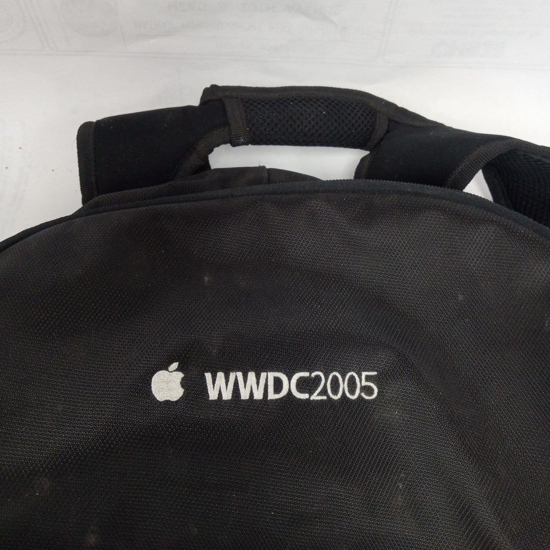 Vintage Apple Backpack From The Historic WWDC 2005 Conference in San Francisco 