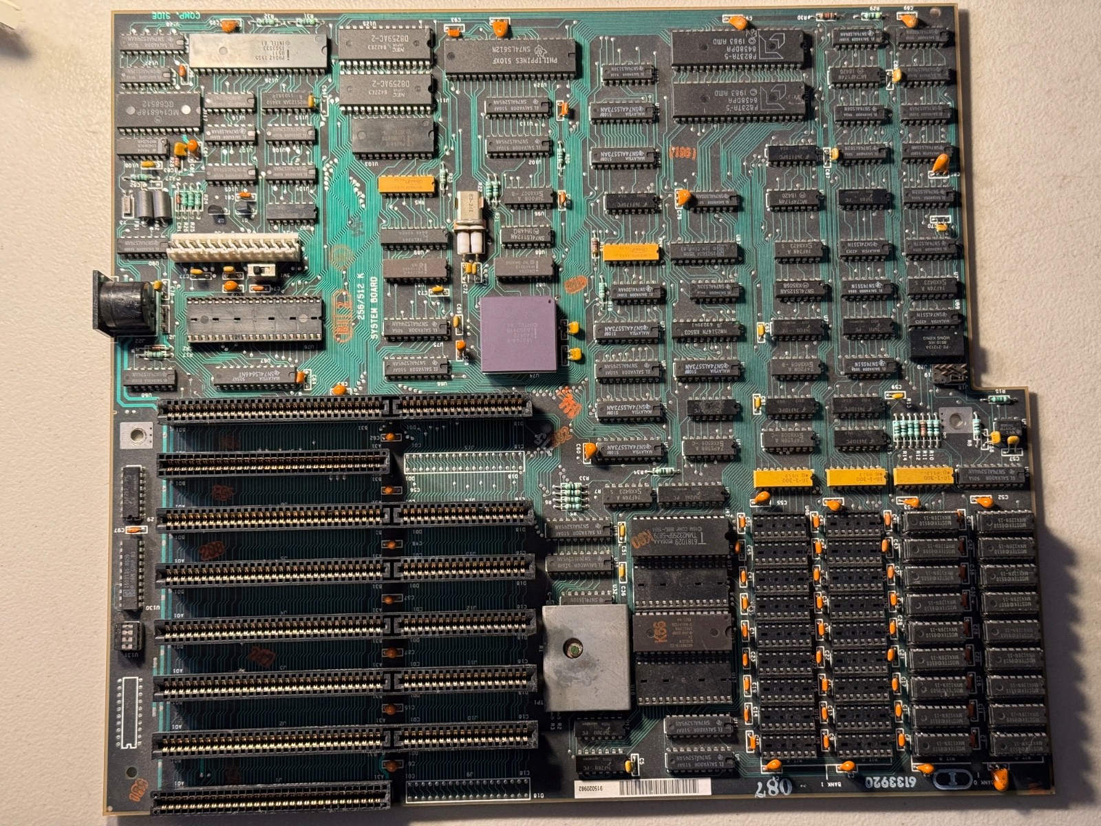 IBM 5170 256k Stacked DRAM  Large System Board - 80286- 6 Motherboard